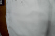 Tayion Mens Classic fit Dress Pants 40 / 30 White Solid