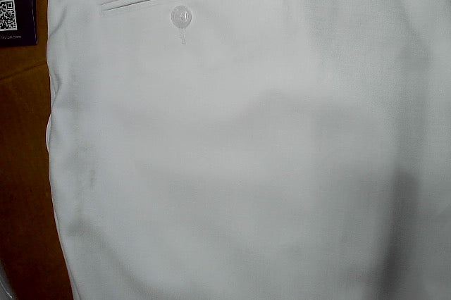 Tayion Mens Classic fit Dress Pants 40 / 30 White Solid