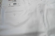 Tayion Mens Classic fit Dress Pants 38 / 30 White Solid