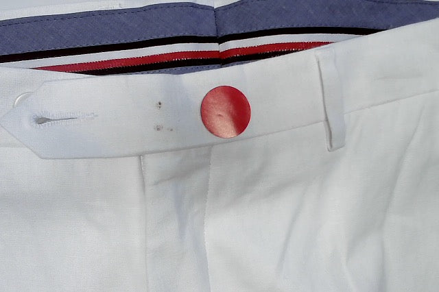 Tommy Hilfiger Mens Modern fit Linen Cotton Dress Pants 33 / 30 White Solid