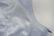 Bar Iii Mens Slim fit Button-Up Suit Vest XL Light Blue Solid Linen