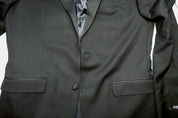 Alfani Mens Classic fit Suit Jacket Blazer 40 L Black Solid Stretch
