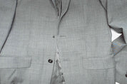 Michael Kors Mens Classic fit Suit Jacket Blazer 36 R Grey Solid Stretch Wool