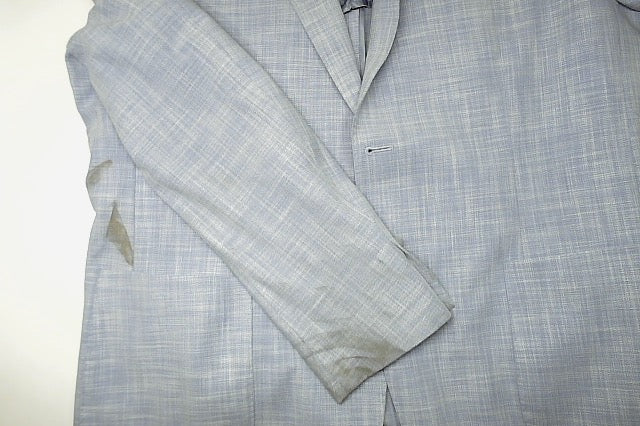 Calvin Klein Mens Slim fit Sport Coat Blazer 46 R Light Blue Solid