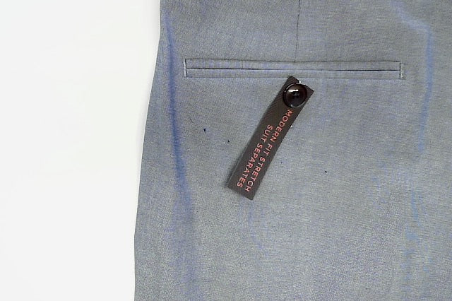 Tommy Hilfiger Mens Modern fit Dress Pants 38 / 32 Light Blue Solid Stretch