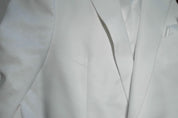 Bar Iii Mens Slim fit Suit Jacket Blazer 40 L White Solid Linen