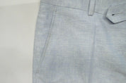 Bar Iii Mens Slim fit Dress Pants 31 / 32 Light Blue Solid Stretch Linen