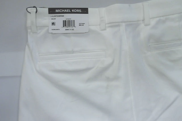 Michael Kors Mens Classic fit Dress Pants 30 / 32 White Solid