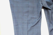 Calvin Klein Mens Slim fit Dress Pants 32 / 30 Navy Blue Plaid Wool