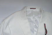 Tommy Hilfiger Mens Modern fit Sport Coat Blazer 46 R White Solid Linen