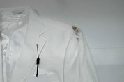 Bar Iii Mens Slim fit Suit Jacket Blazer 40 S White Solid Linen