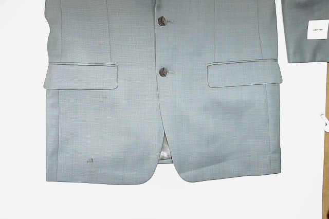 Calvin Klein Mens Slim Fit Suit Jacket Green 42L