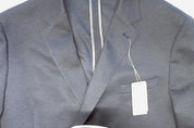 Michael Kors Mens Classic fit Double Breasted Sport Coat Blazer 48 L Blue Solid
