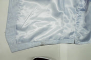 Bar Iii Mens Slim fit Button-Up Suit Vest XL Light Blue Linen Linen