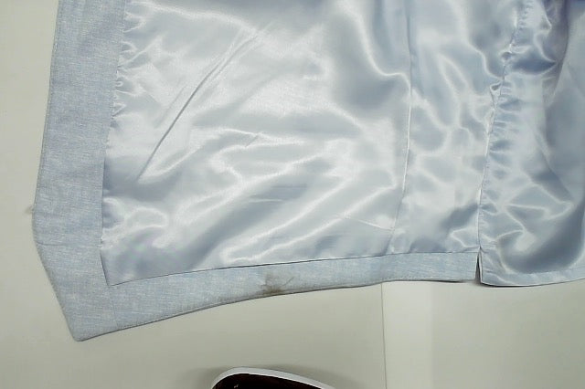 Bar Iii Mens Slim fit Button-Up Suit Vest XL Light Blue Linen Linen