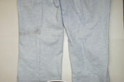 Bar Iii Mens Slim fit Dress Pants 32 / 32 Light Blue Solid Stretch Linen