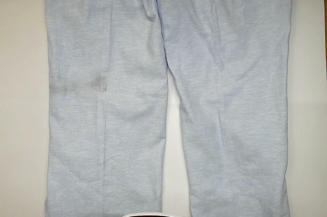 Bar Iii Mens Slim fit Dress Pants 32 / 32 Light Blue Solid Stretch Linen
