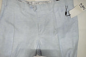 Bar Iii Mens Slim fit Dress Pants 36 / 32 Light Blue Solid Stretch Linen