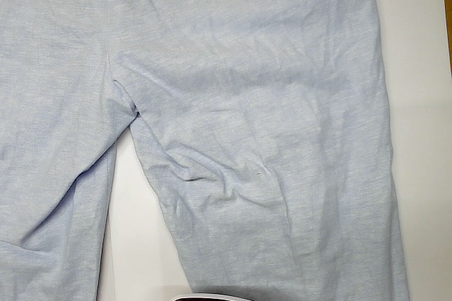 Bar Iii Mens Slim fit Dress Pants 36 / 32 Light Blue Solid Stretch Linen