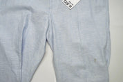 Bar Iii Mens Slim fit Dress Pants 36 / 30 Light Blue Solid Stretch Linen
