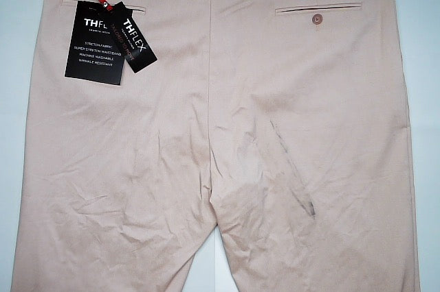 Tommy Hilfiger Mens Modern fit Dress Pants 40 / 34 Pink Solid