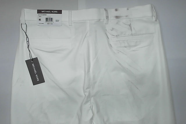 Michael Kors Mens Classic fit Dress Pants 34 / 32 White Solid