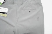 Perry Ellis Mens Modern fit Dress Pants 40 / 32 Light Grey Solid Stretch