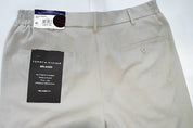 Tommy Hilfiger Mens Relaxed fit Dress Pants 32 / 32 Beige Solid