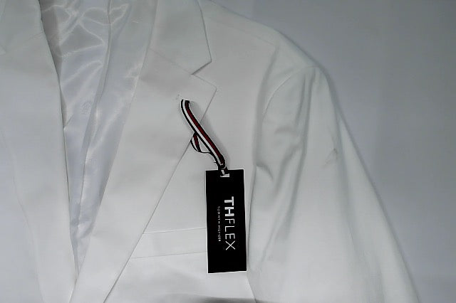 Tommy Hilfiger Mens Modern fit Suit Jacket Blazer 44 L White Solid Stretch