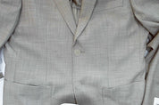 Calvin Klein Mens Slim fit Sport Coat Blazer 38 S Beige Solid