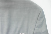 Bar III Mens Slim-Fit Sharkskin Suit Light Grey 38L Wool