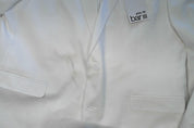 Bar Iii Mens Slim fit Suit Jacket Blazer 46 R White Solid Linen