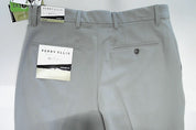 Perry Ellis Mens Modern fit Dress Pants 30 / 30 Light Grey Solid Stretch