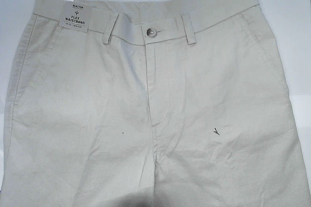 Kenneth Cole Mens Slim fit Dress Pants 32 / 30 Beige Solid