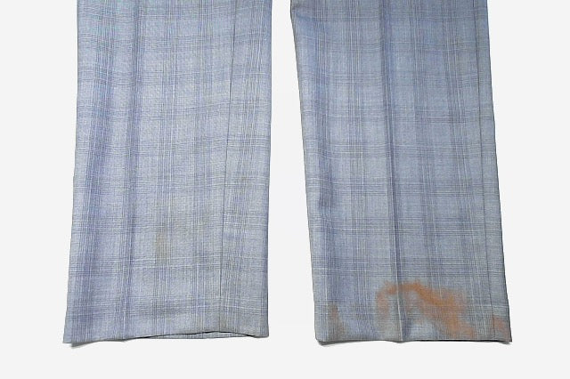 Michael Kors Mens Classic fit Dress Pants 38 / 32 Blue Plaid Wool