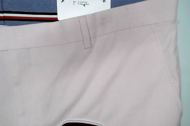 Tommy Hilfiger Mens Modern fit Dress Pants 40 / 34 Light Pink Solid Stretch