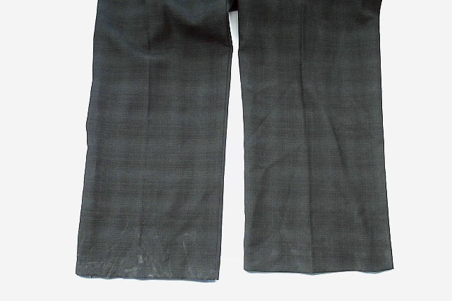 Kenneth Cole Mens Slim fit Dress Pants 31 / 32 Black Plaid