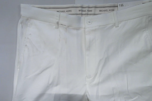 Michael Kors Mens Classic fit Dress Pants 34 / 34 White Solid