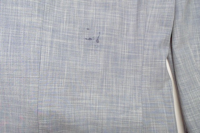 Calvin Klein Mens Slim fit Sport Coat Blazer 42 L Light Blue Solid