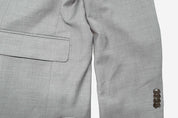 Tommy Hilfiger Mens Slim fit Suit Jacket Blazer 48 R Grey Solid Stretch Wool