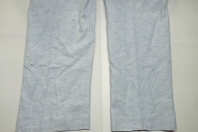 Bar Iii Mens Slim fit Dress Pants 36 / 30 Light Blue Solid Stretch Linen