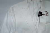 Tommy Hilfiger Mens Modern fit Suit Jacket Blazer 42 S White Solid Stretch