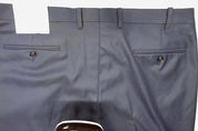 Alfani Mens Slim fit Dress Pants 38 / 32 Navy Blue Solid Stretch