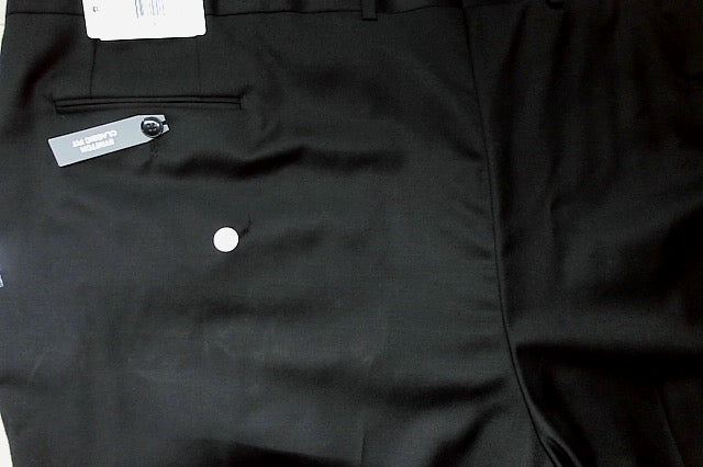 Michael Kors Mens Classic fit Dress Pants 52 / 30 Black Solid Wool
