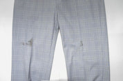 Calvin Klein Mens Slim fit Dress Pants 32 / 32 Light Blue Plaid