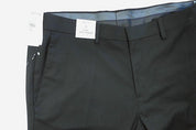 Kenneth Cole Mens Slim fit Dress Pants 38 / 30 Black Solid Stretch