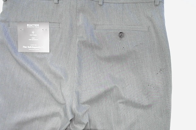 Kenneth Cole Mens Slim fit Dress Pants 32 / 32 Light Grey Solid