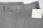Calvin Klein Mens Slim fit Dress Pants 36 / 32 Light Grey Solid Stretch Wool
