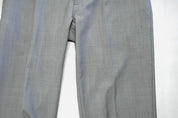 Calvin Klein Mens Slim fit Dress Pants 36 / 32 Light Grey Solid Stretch Wool