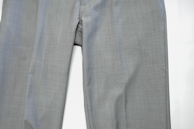Calvin Klein Mens Slim fit Dress Pants 36 / 32 Light Grey Solid Stretch Wool